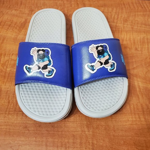 BENASSI JDI PRINT SLIDE \'HIKER CARTOON LIGHT BONE main image 8